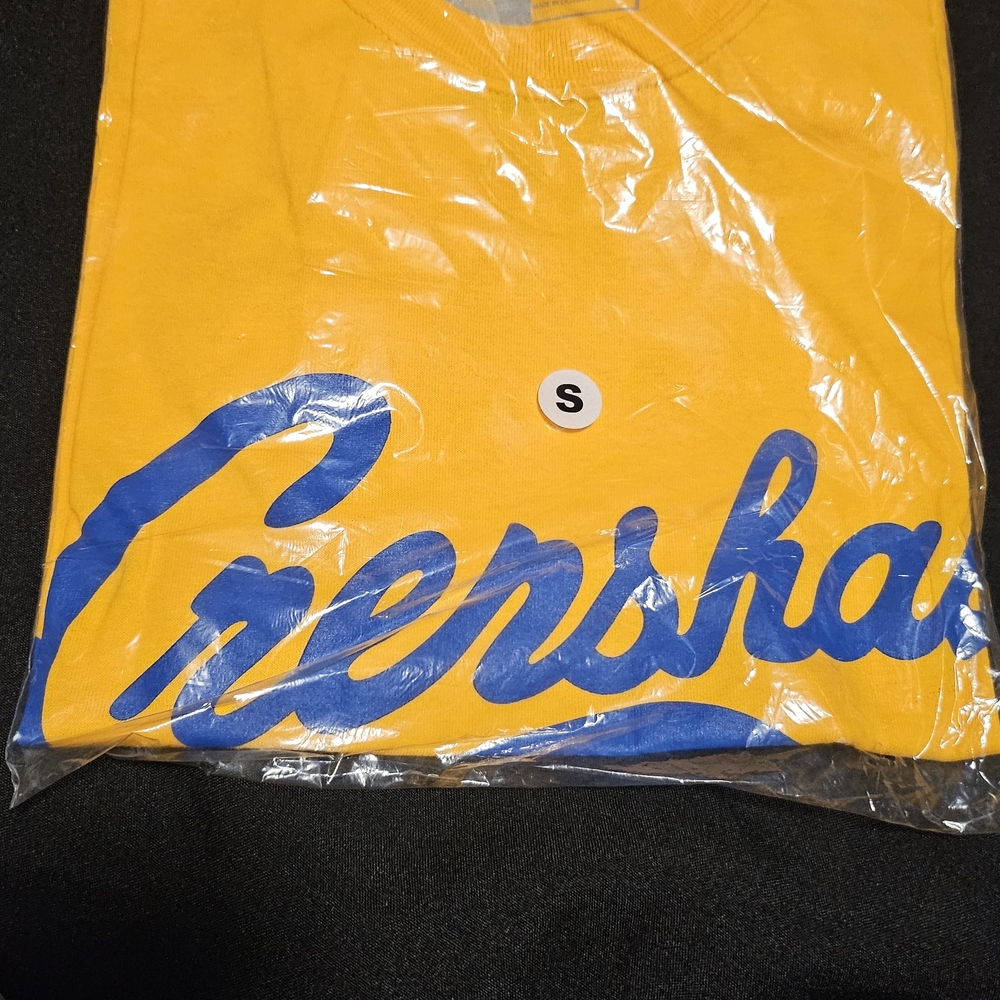 The Marathon Clothing Yellow and Blue Tee